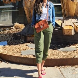 YSL leather sling bag